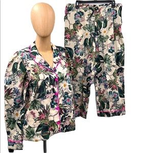 🆕Generation Love Sasha Floral Jungle Pajama Set Ruffled Pockets Summer Pj’s